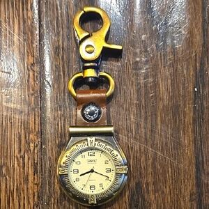 Levi's Gold and Brown Clip-On Timepiece